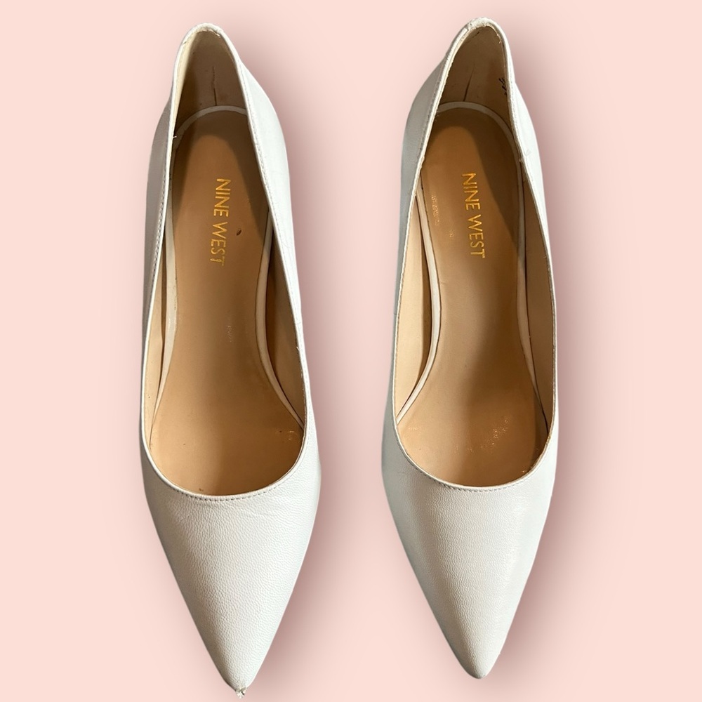 Nine West Pumps- White